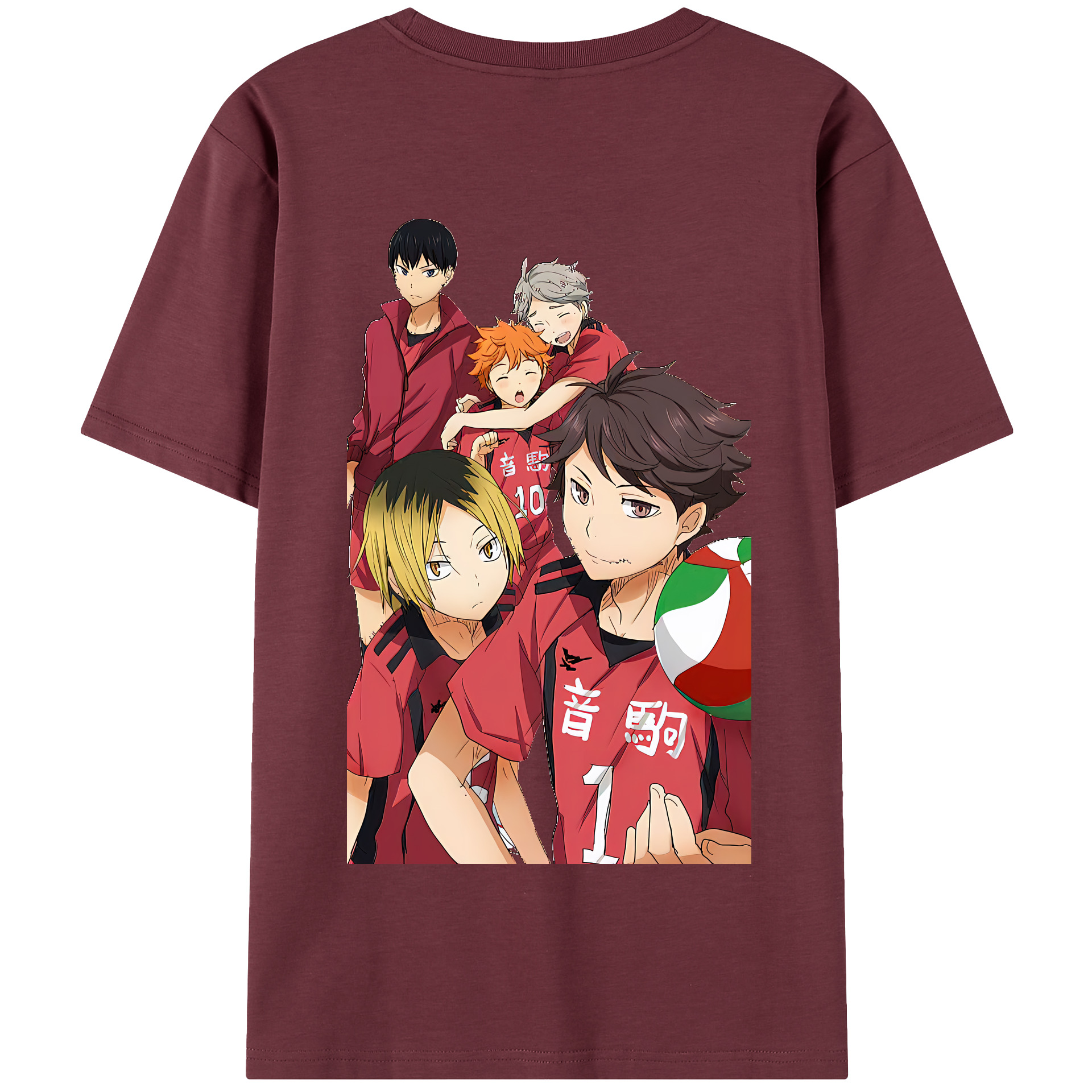 （画像用） ハイキュー!! Haikyu!! 綿100％半袖Tシャツ（背面プリント）